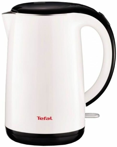 Чайник электрический Tefal KO260130, пластик, 1.7 л, 2150 Вт, бело-черный