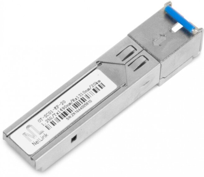 Модуль SFP OLT NetLink Модуль SFP OLT, NetLink OLT-SFP-PX-20++SC-1.25G/Tx1490nm/Rx1310/20km