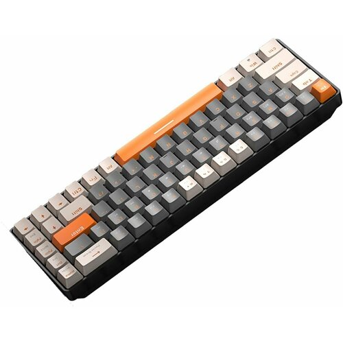 Игровая клавиатура беспроводная ZIYOULANG K68 Jixian Blue Российская клавиатура темно-серый 279900₽