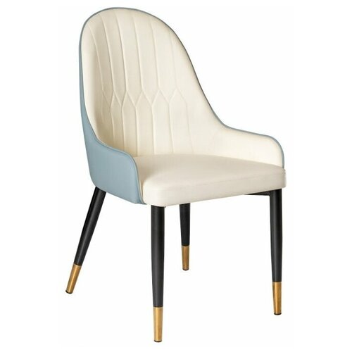 фото Стул на металлокаркасе woodville rendal light blue / white