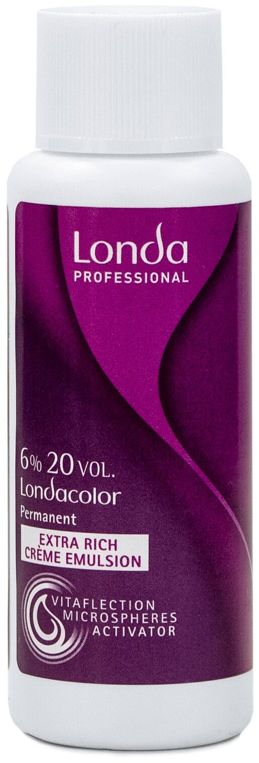 Londa Professional Londacolor Окислительная эмульсия для стойкой крем-краски Extra Rich Creme Emulsion, 6%, 60 мл