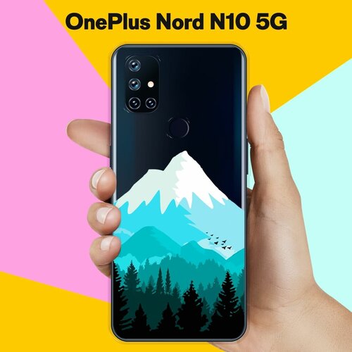 Силиконовый чехол на OnePlus Nord N10 5G Снежная гора / для ВанПлас Норд Н10 5Джи силиконовый чехол живу как положено на oneplus nord n200 5g ванплас норд n200 5g