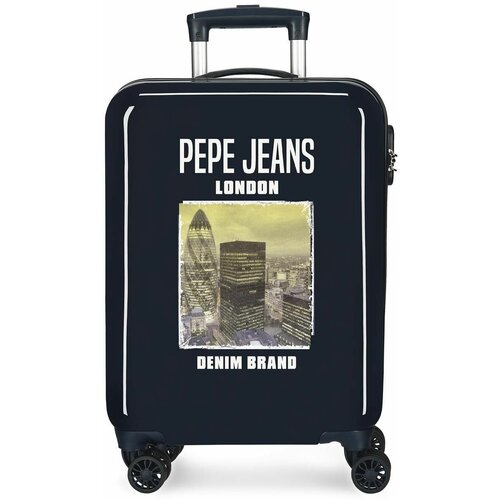 фото Чемодан pepe jeans, 37 л, размер s, синий, черный