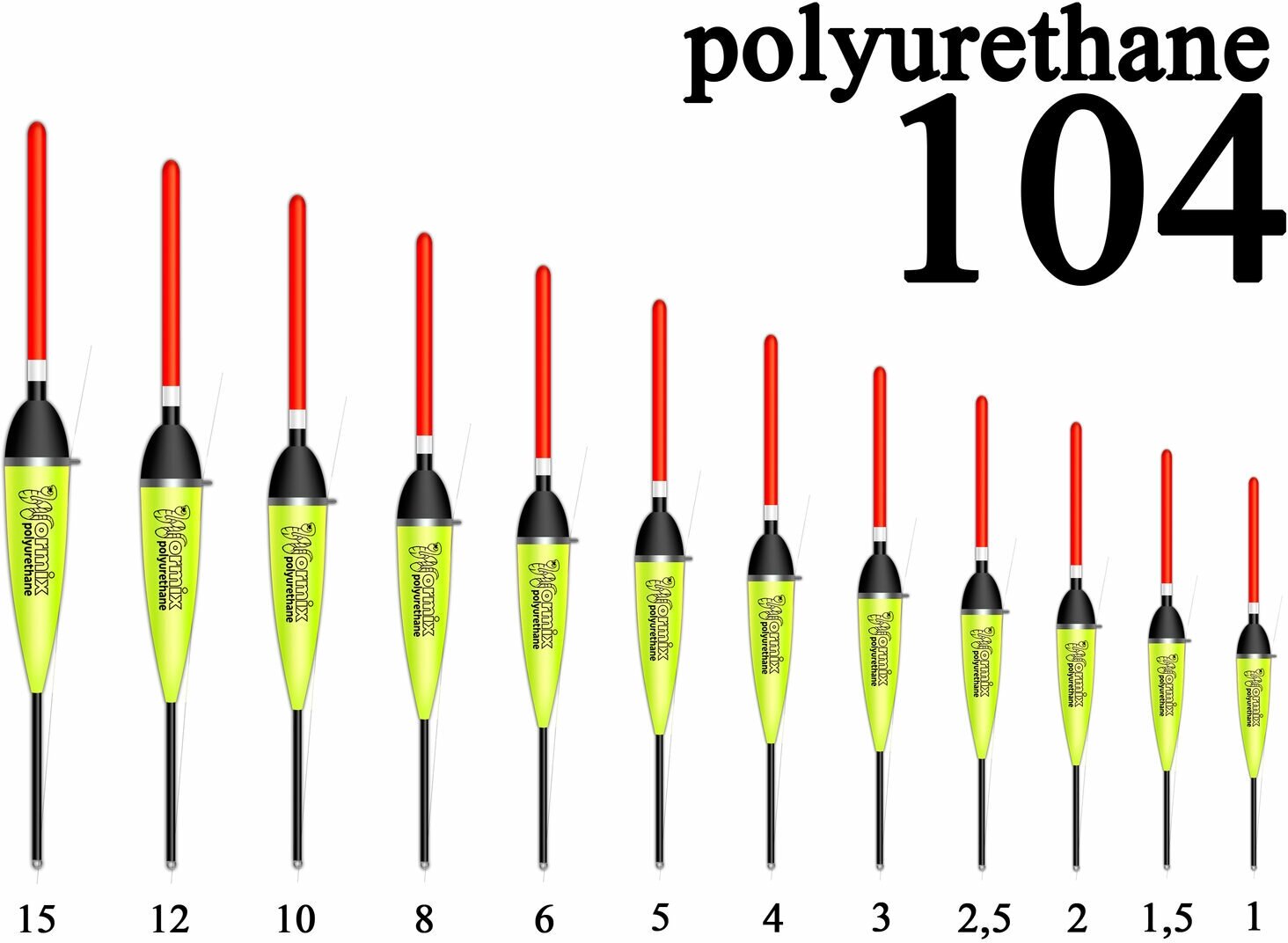Wormix Поплавок из полиуретана 104 6г 10шт арт.10460
