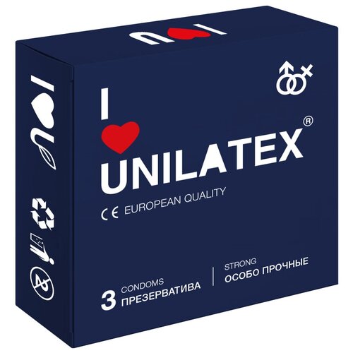 Unilatex Презервативы Unilatex Extra Strong 3шт 3019Un