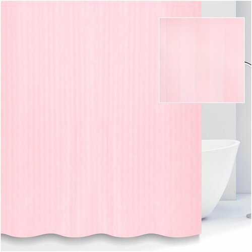 S-01820C Savol Штора для ванной комнаты 180*200 см розовая