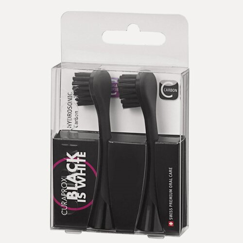 Изображение товара Набор CURAPROX насадок для звуковой зубной щетки Black is White