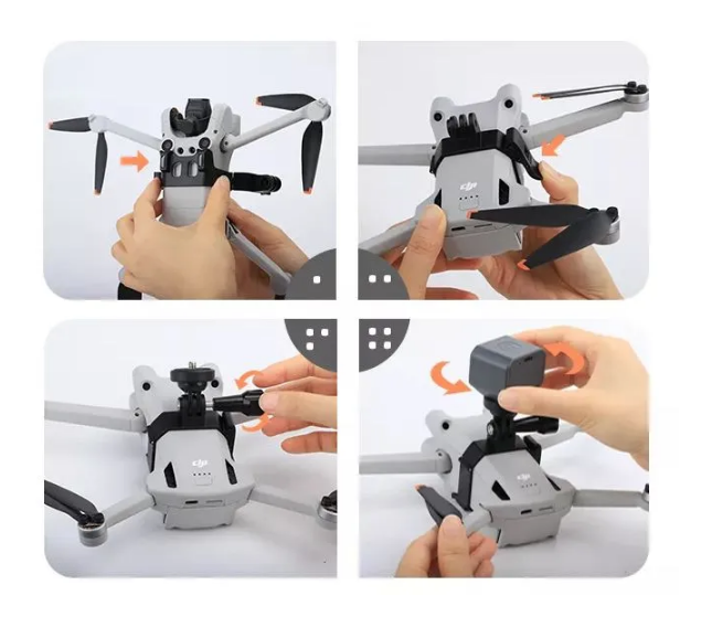 Компактный прожектор / крепление экш-камеры на DJI Mini 3 Pro — фото 9