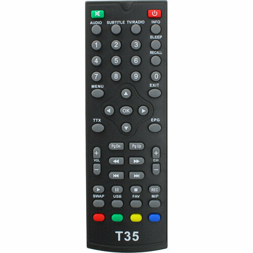 Пульт к World Vision T35 DVB-T2 (для цифровой приставки) пульт t37 для dvb t2 приставки d color dc921 hd world vision