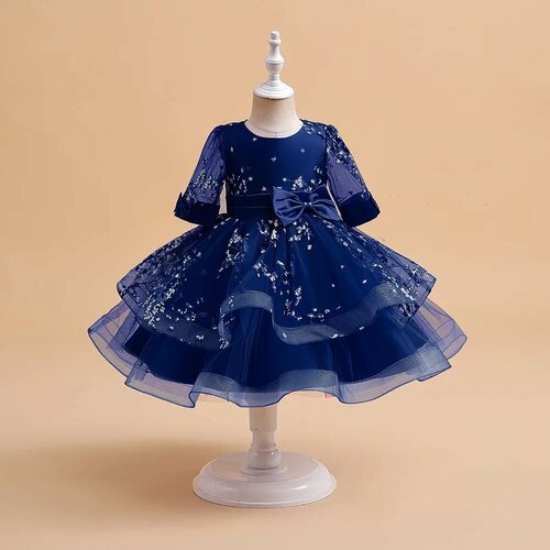 фото Платье, размер 110, синий