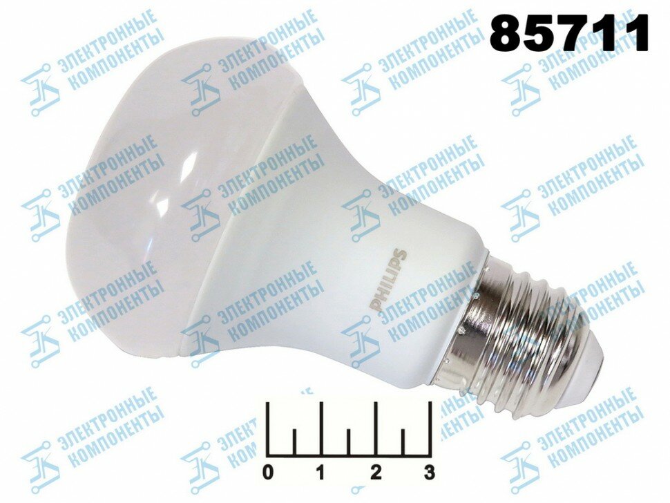 Лампа светодиодная R63 220V 7W E27 2700K белый теплый матовая Philips