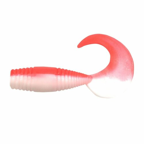 Силиконовая приманка для рыбалки Твистер YAMAN PRO Spry Tail, р.1,5 inch (3,8 см.), цвет #27 - Red White (уп. 10шт.) твистер yaman lazy tail shad 120mm