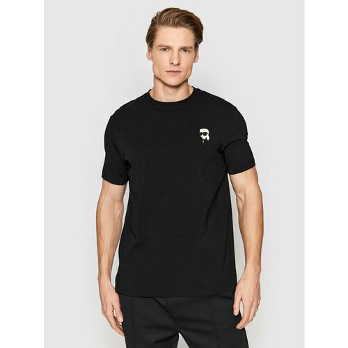 Футболка Karl Lagerfeld, размер M [INT], черный мужская толстовка ma strum core crew neck фиолетовый размер l