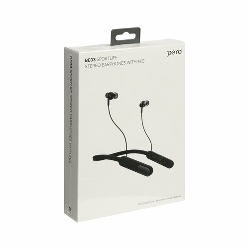 Наушники BE03 SPORTLIFE беспроводные вакуумные микрофон 200мАч до 20 часов серые 292000₽