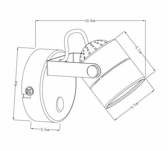 Спот Arte Lamp Lente A1310AP-1BK