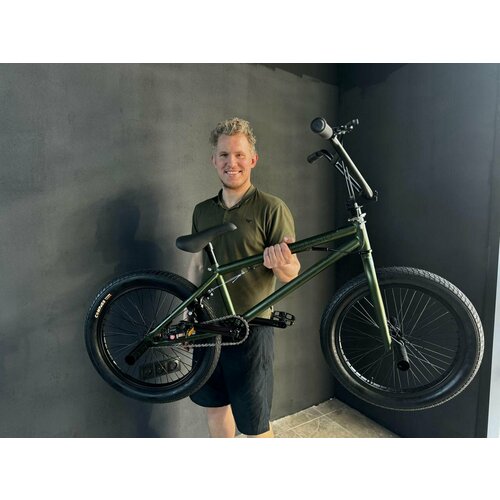 Велосипед BMX Richiesto 20 Рама 10 Трюковый Подростковый детский Унисекс зеленый перламутр 2070000₽