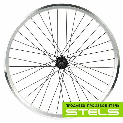 Колесо для велосипеда заднее 24 обод двойной алюминиевый, V-br, втулка под трещотку 6-7ск под гайку (item:010) колесо велосипедное заднее в сборе pilot 450