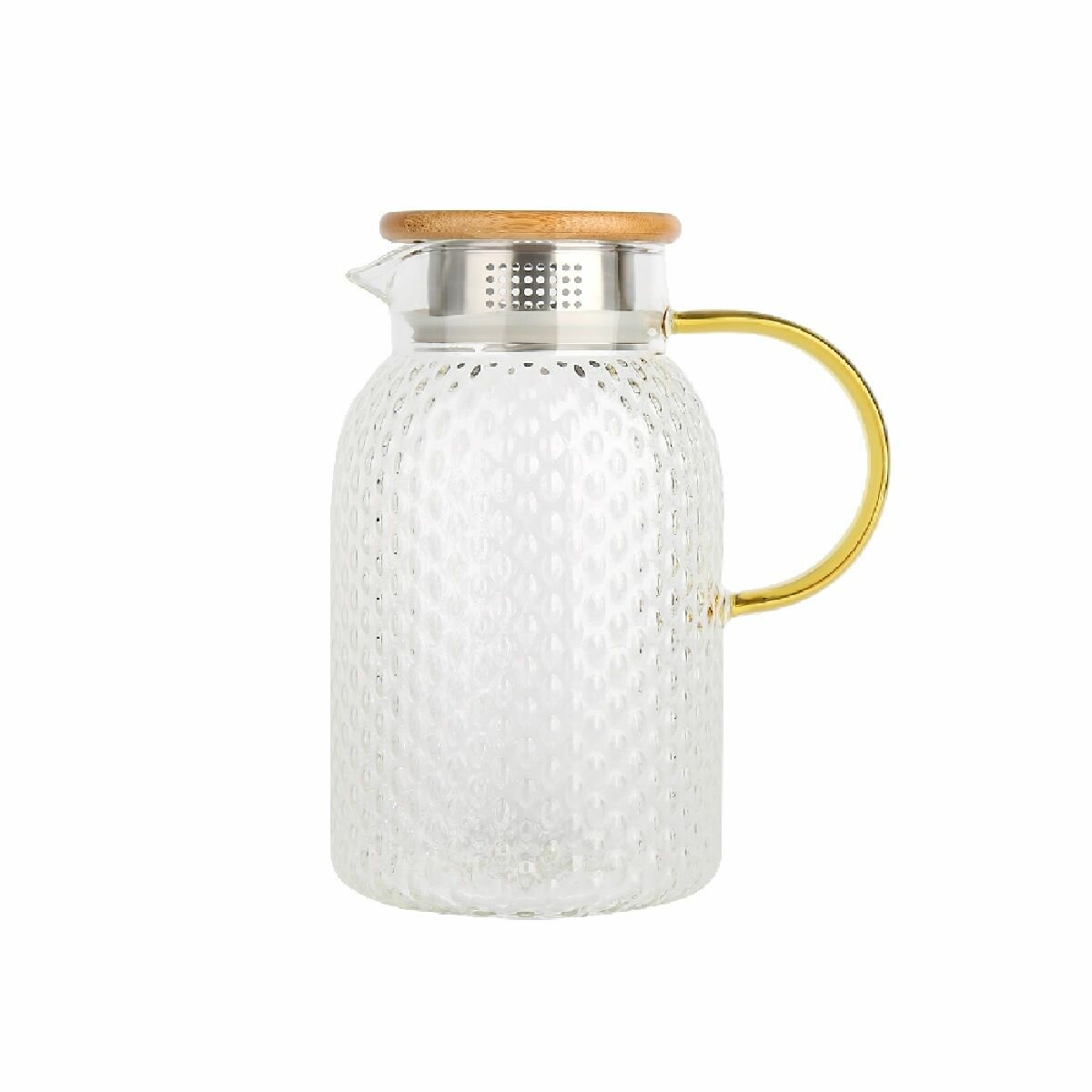 Заварочный чайник-кувшин стеклянный с фильтром 1,5 литра Rashel