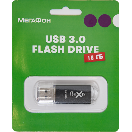 Flexis Флеш-накопитель Flexis Flash Drive 16Gb USB3.0