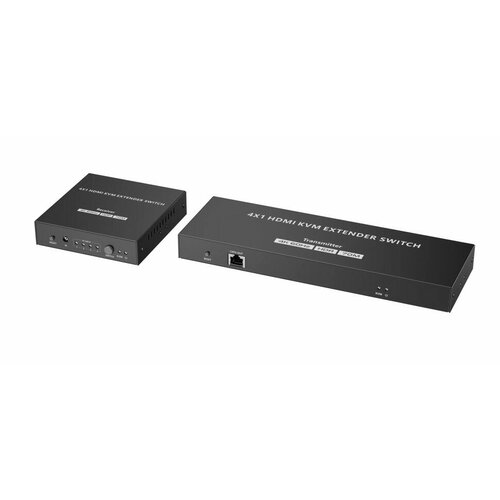 LENKENG LKV441EX переключатель-удлинитель HDMI KVM 4 в 1, 4K, CAT6, до 70 метров