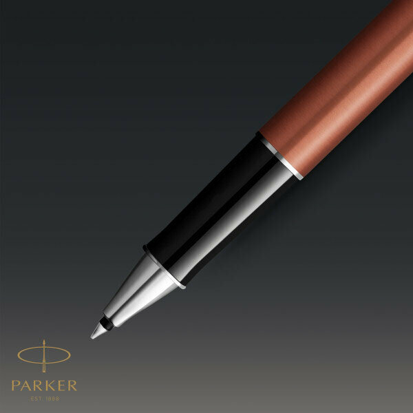 Ручка-роллер Sand Blasted Orange SB CT, черная PARKER - фото №20
