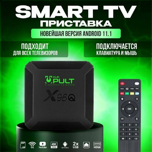 Smart TV приставка X96Q Android 11.1