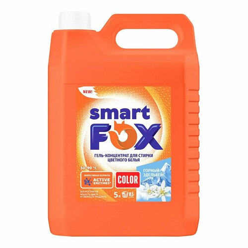 Гель для стирки Smart Fox Горный Эдельвейс, 5л