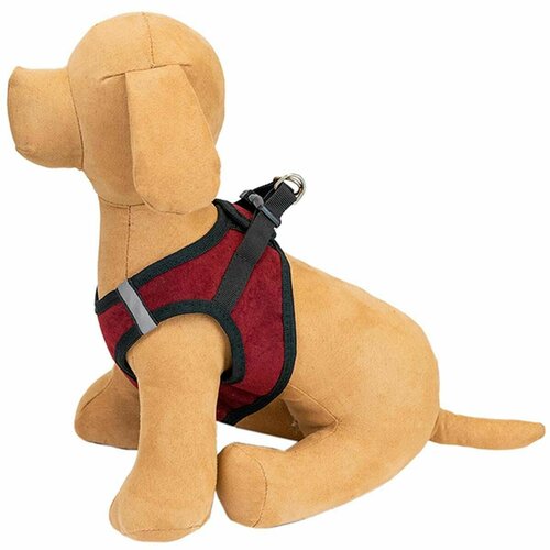 Шлейка для животных ZooM - Герда текстиль трехслойная М обхват груди 29-34 см бордовая 1 шт 1319₽