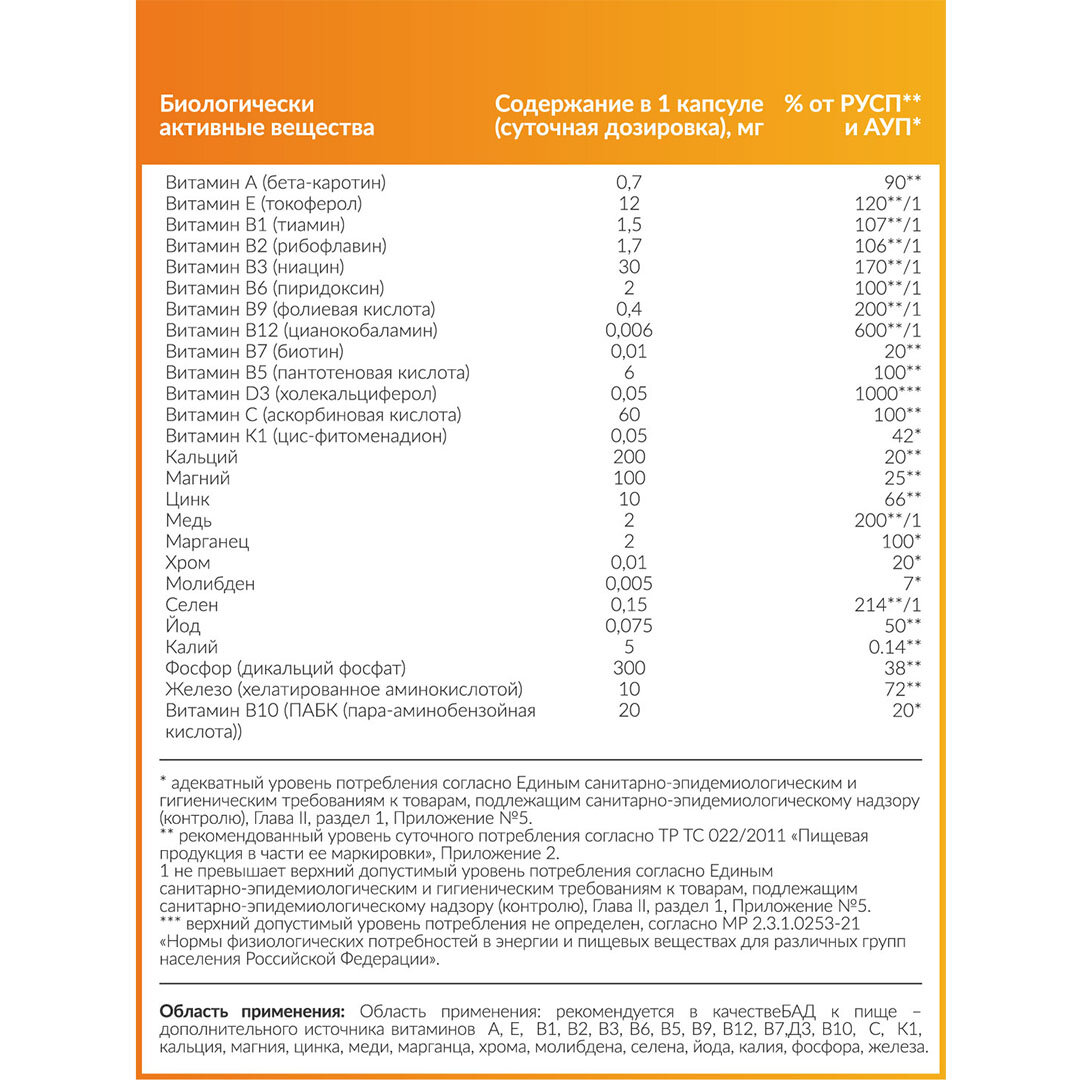 Картинки Multivitamin Daily 60 caps CYB