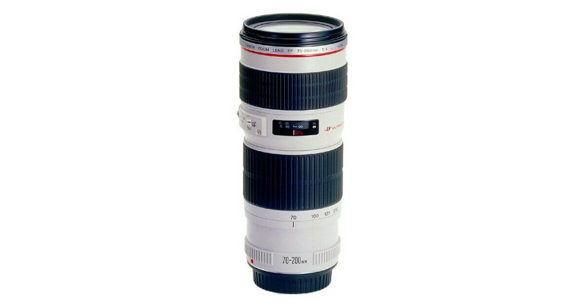 Canon EF 70-200mm f/4L USM, черный/белый