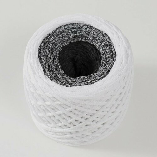 Хлопковый шнур 3 мм 220м2405 гр Градиент белыйграфит 1103₽