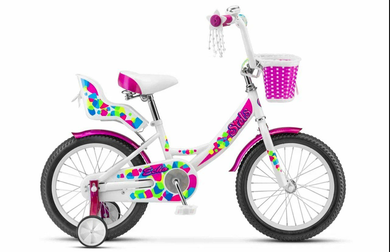 Детский велосипед STELS Echo 16" (V020) 9.5" белый/розовый