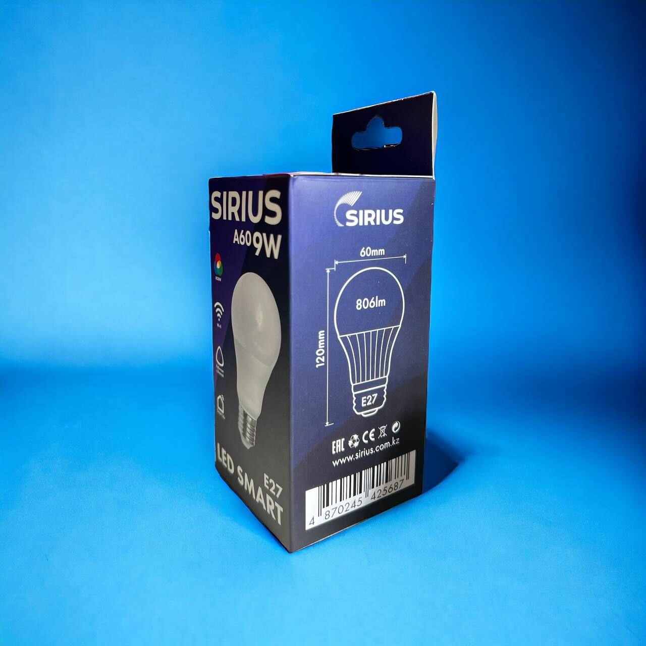 Умная лампа E27 RGBW 9W Wi-Fi Яндекс Алиса, Маруся, Tuya, Smart Life SIRIUS — фото 1