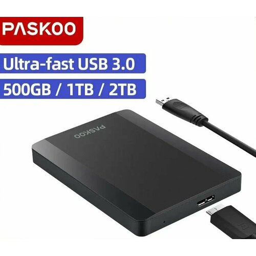 Внешний жесткий диск PASKOO HDD 2,5 дюймов 500 ГБ внешний жесткий диск twochi 2 5 дюйма 320 гб 500 гб usb 750 1 тб 160 гб 250 гб