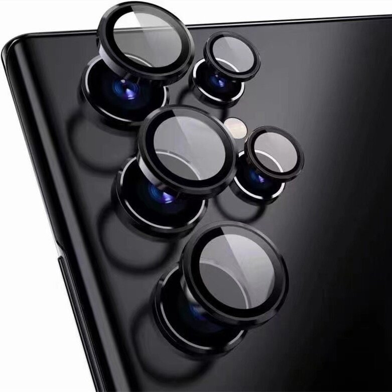 Защитное стекло для камеры Samsung Galaxy S24 Ultra, черное