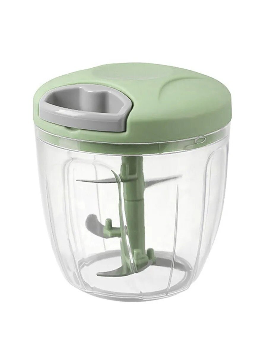 Измельчитель ручной блендер пластик 900мл нержавеющая сталь