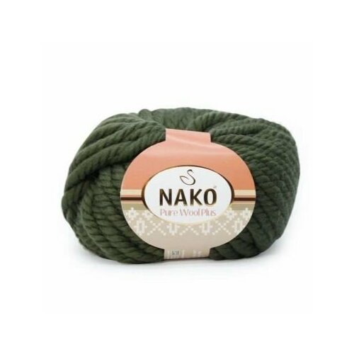 Пряжа Nako Pure Wool Plus (5шт*100гр-30м.)/100% шерсть