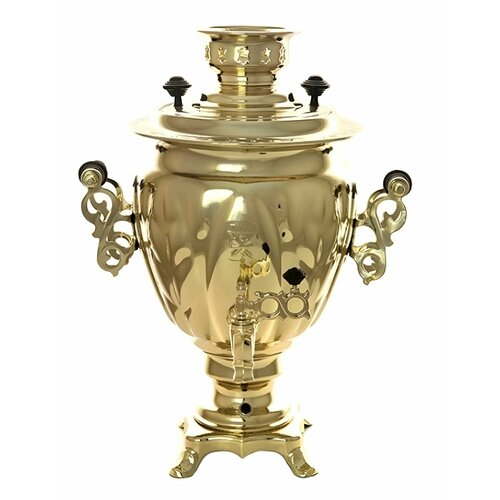 Самовар электрический латунный 3 литра желудь автоматическое отключение 15775₽