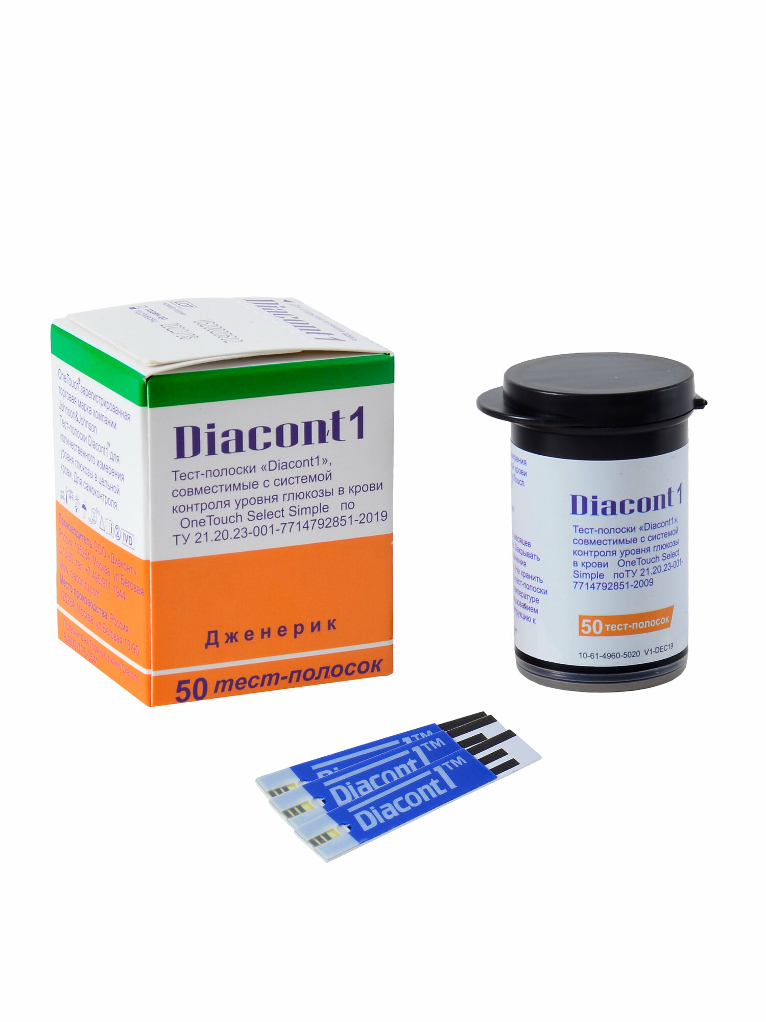 Тест-полоски Diacont1 50 шт.