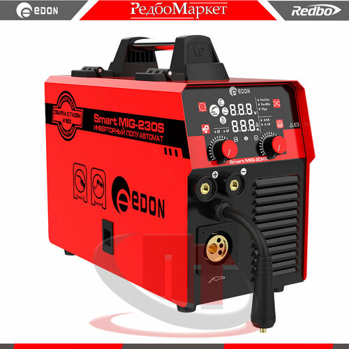 Сварочный полуавтомат инверторный Edon Smart MIG-230S евро разъем 21000₽