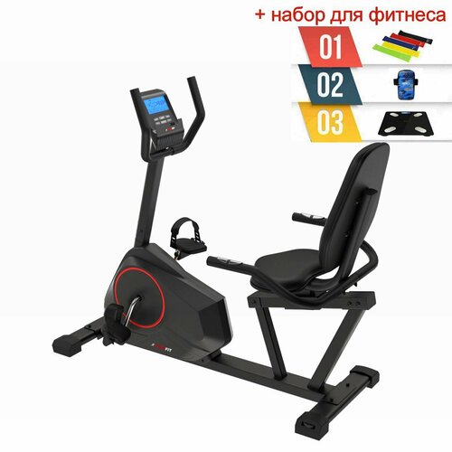 Горизонтальный велотренажер UNIXFIT BR-390Е набор для фитнеса 41890₽