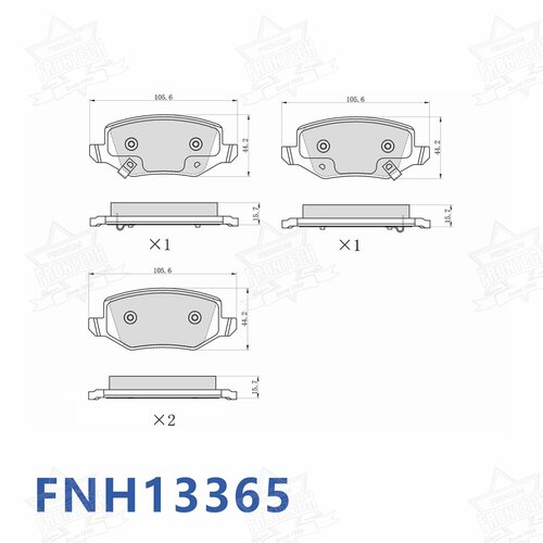 Задние тормозные колодки для HAVAL JOLION 2WD, черные, дисковые, комплект 4 штуки