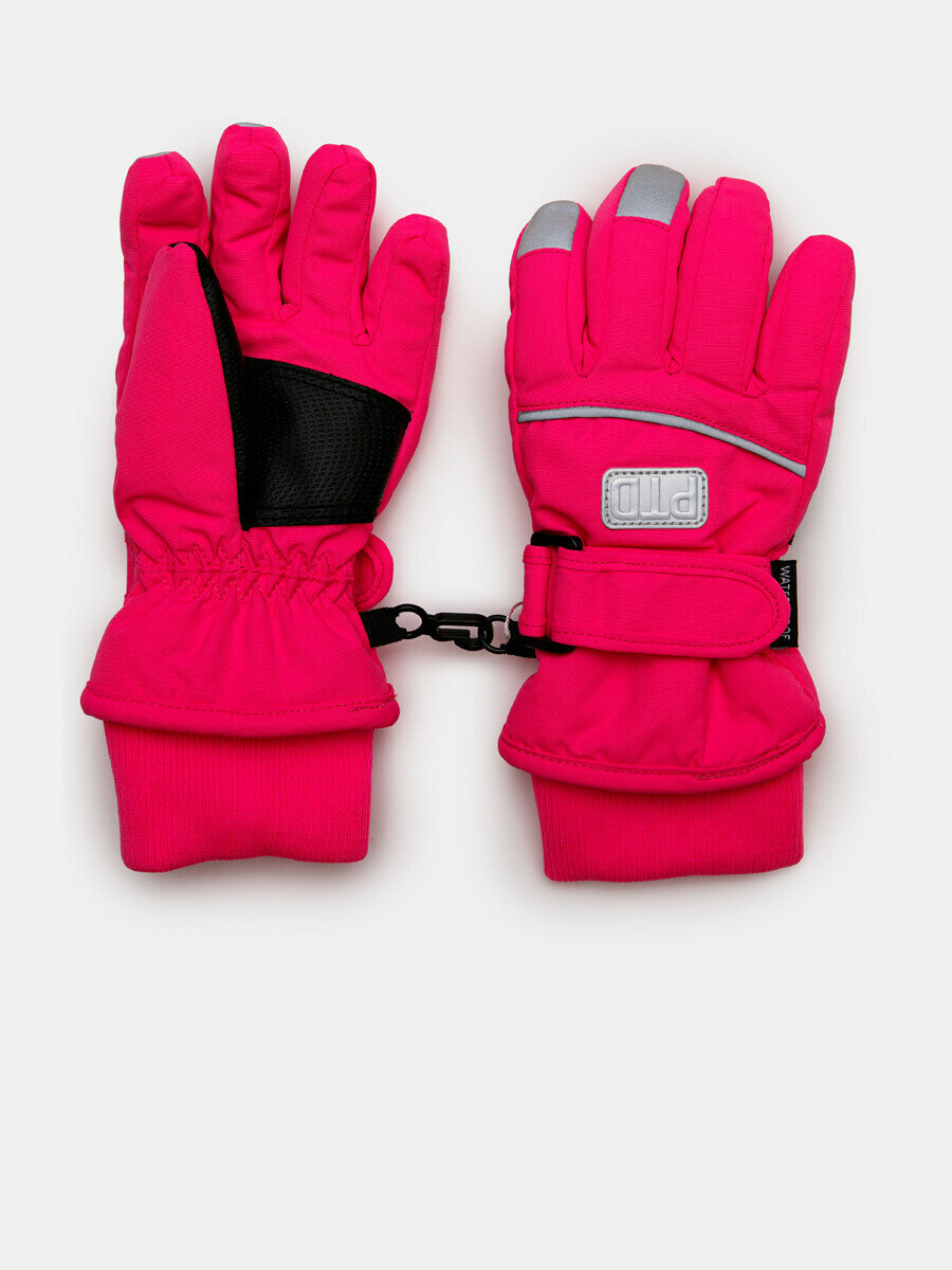 Перчатки playToday для девочек размер 14 (110-116 см) черный