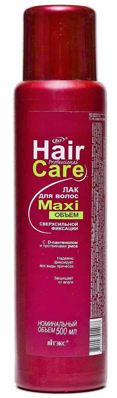 Витэкс Лак для волос Maxi объём, экстрасильная фиксация, 500 мл — фото 1