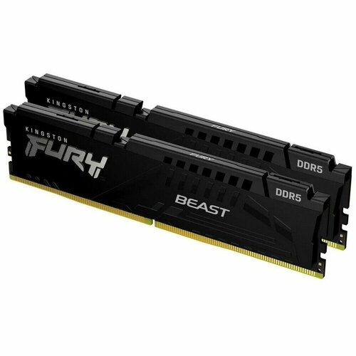 Оперативная память 32Gb DDR5 6000MHz Kingston Fury Beast 2x16Gb KIT KF560C36BBE2K2-32 14720₽