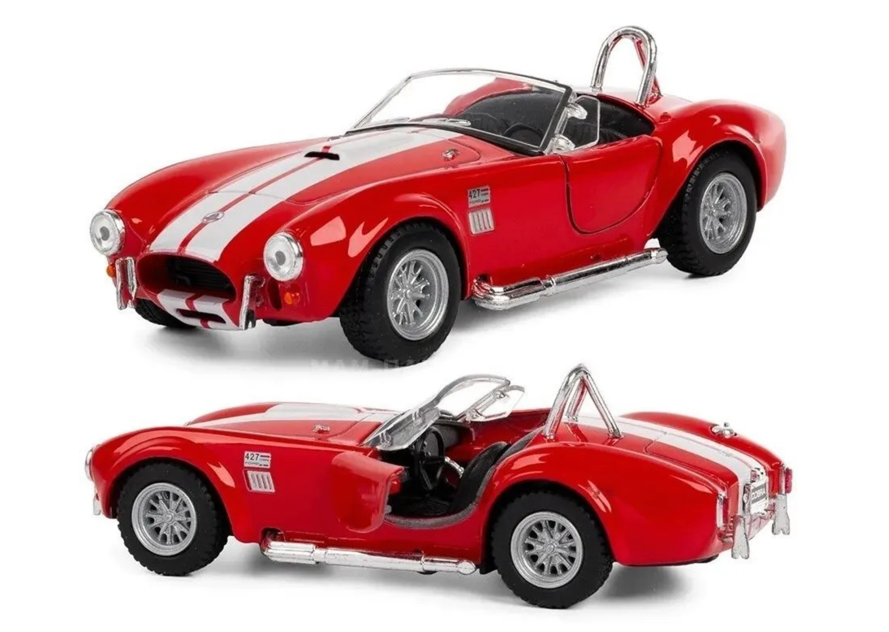 Машина модель Shelby Cobra 427 s/c 1965 1:32 металлическая, красная