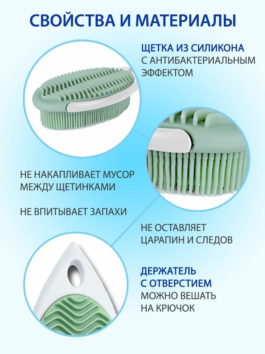 Обзор: Белый КОТ - Щетка для уборки универсальная силиконовая