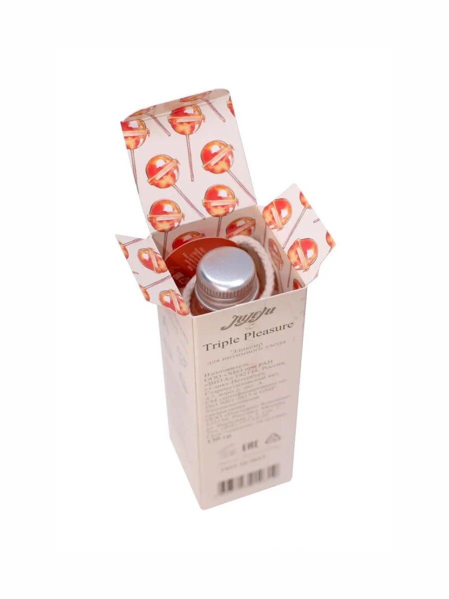 Эликсир JuLeJu Triple Pleasure "Французская карамель", для массажа, 65 г — фото 1