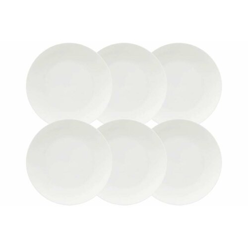 Набор 6 тарелок закусочных 19 см фарфор P белая White Basics Maxwell Williams 3279₽