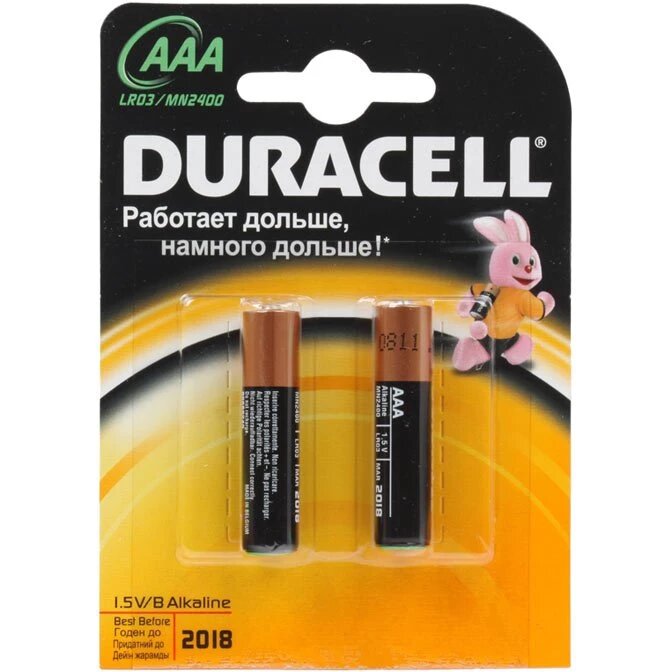 Батарейка Duracell Basic (AAA 2 шт.) (LR03-2BL)